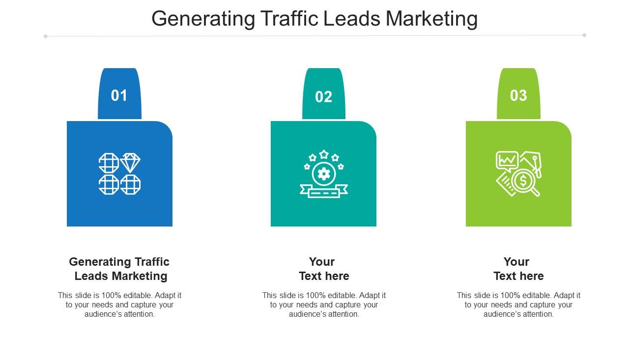 Generating traffic leads marketing ppt powerpoint presentation icon visual aids cpb Slide01