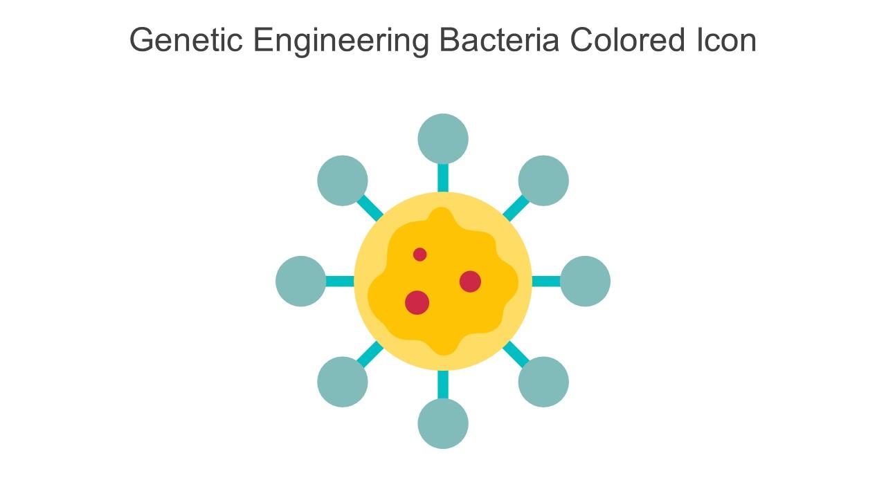 Genetic Engineering Bacteria Colored Icon In Powerpoint Pptx Png And Editable Eps Format