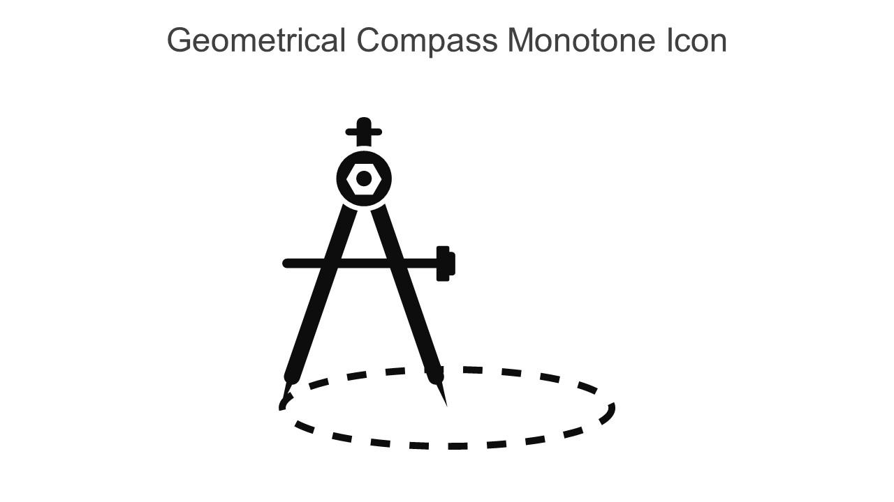 Geometrical Compass Monotone Icon In Powerpoint Pptx Png And Editable Eps Format