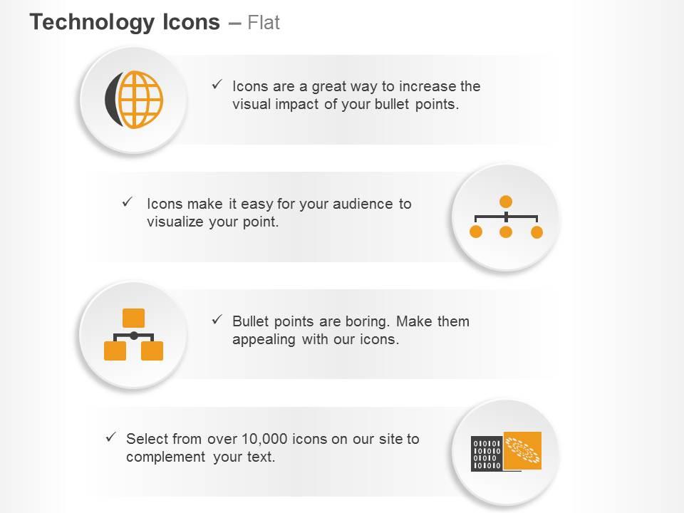 Global electronic technology hierarchy ppt icons graphics Slide01