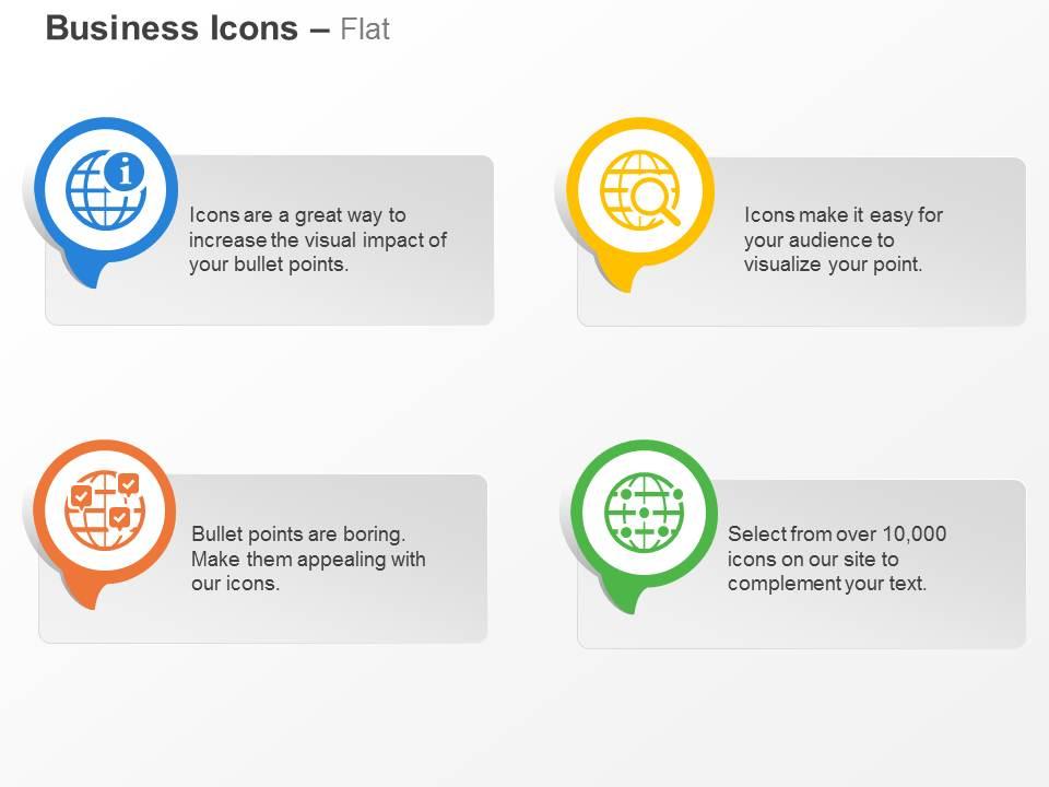 Global information search confirmation locations ppt icons graphics Slide01