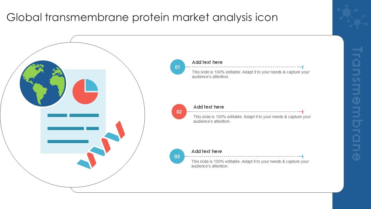 Global Transmembrane Protein Market Analysis Icon Ppt Template