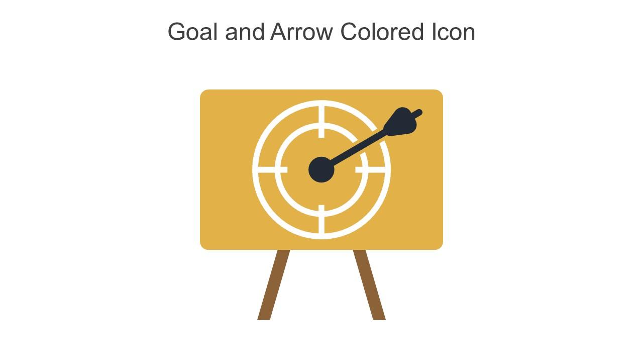 Goal And Arrow Colored Icon In Powerpoint Pptx Png And Editable Eps Format Slide01