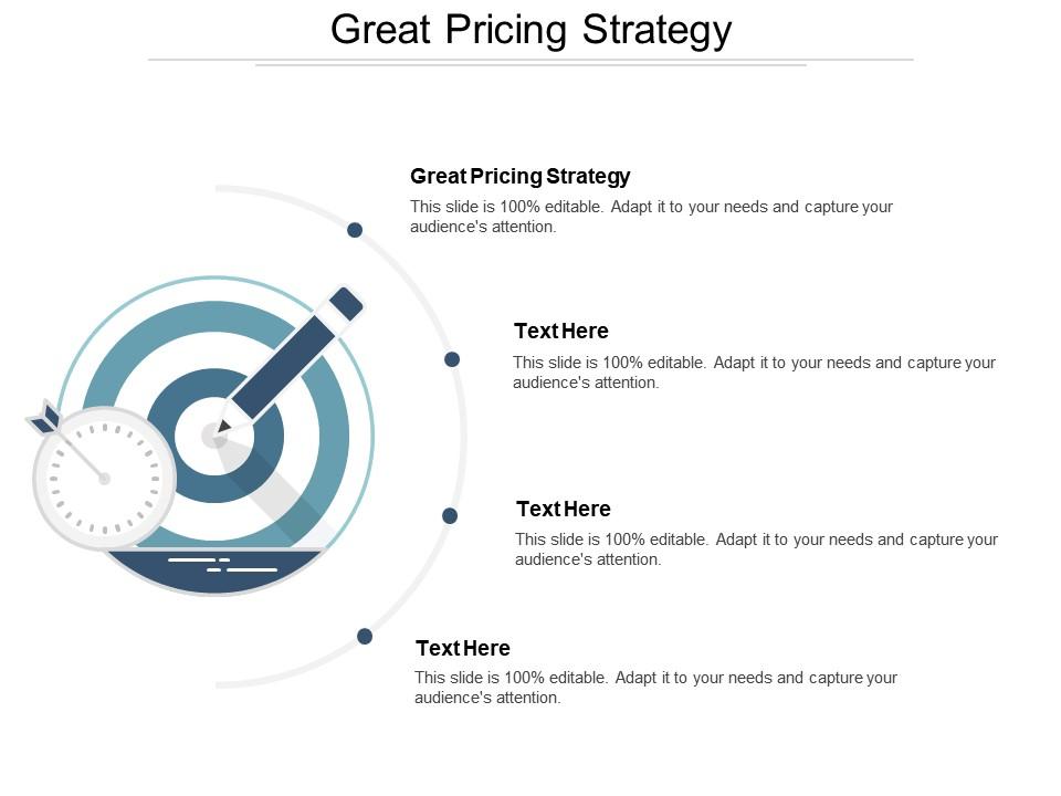 Great pricing strategy ppt powerpoint presentation icon slideshow cpb Slide01