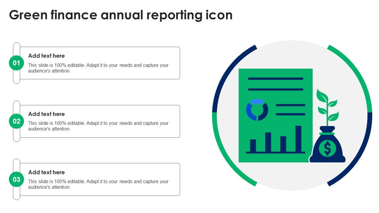 Green Finance Annual Reporting Icon
