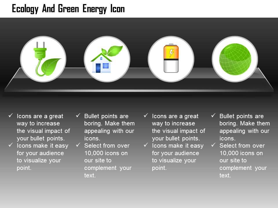 Green plug with home battery and green globe for ecology and green energy editable icons Slide01