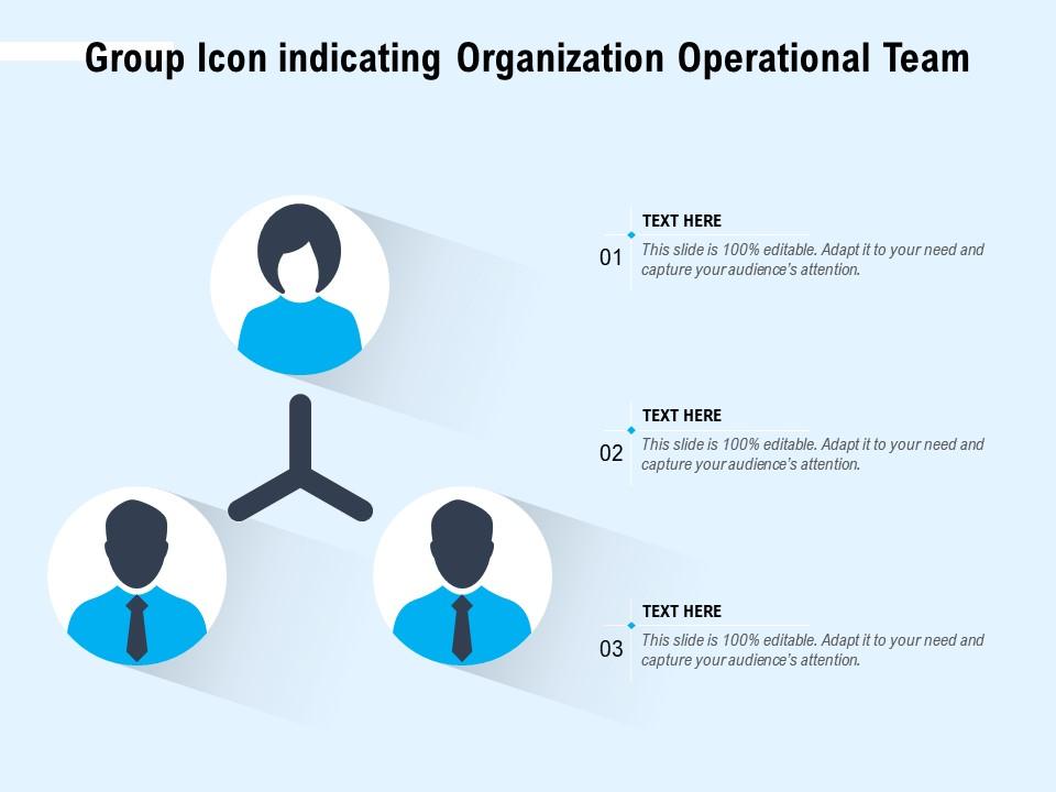 Group icon indicating organization operational team Slide01