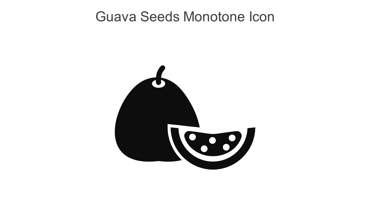 Guava Seeds Monotone Icon In Powerpoint Pptx Png And Editable Eps Format Slide01
