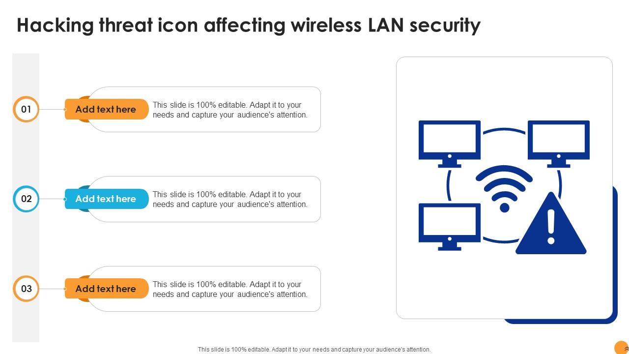 Hacking Threat Icon Affecting Wireless Lan Security