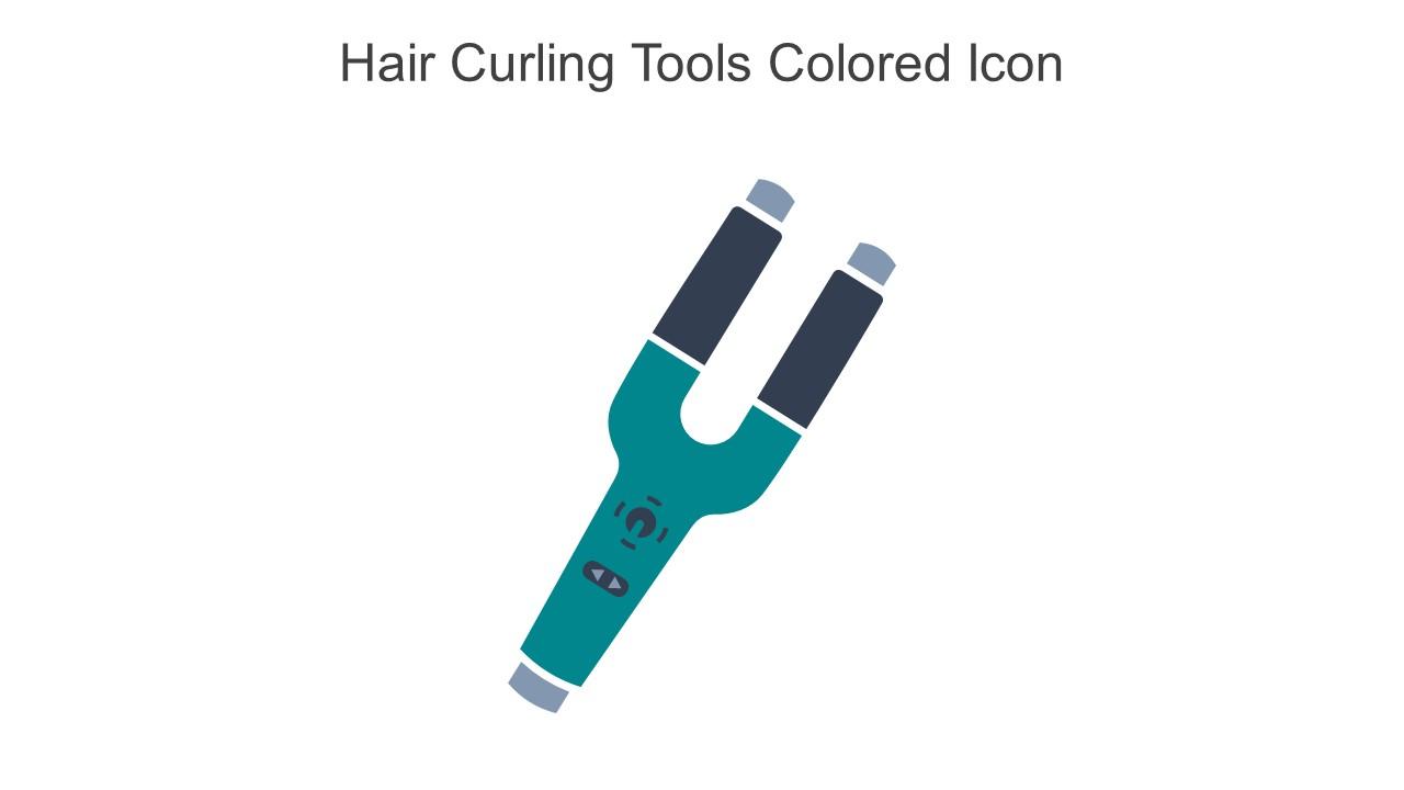 Hair Curling Tools Colored Icon In Powerpoint Pptx Png And Editable Eps Format