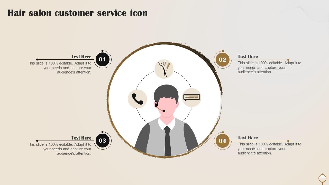 Hair Salon Customer Service Icon