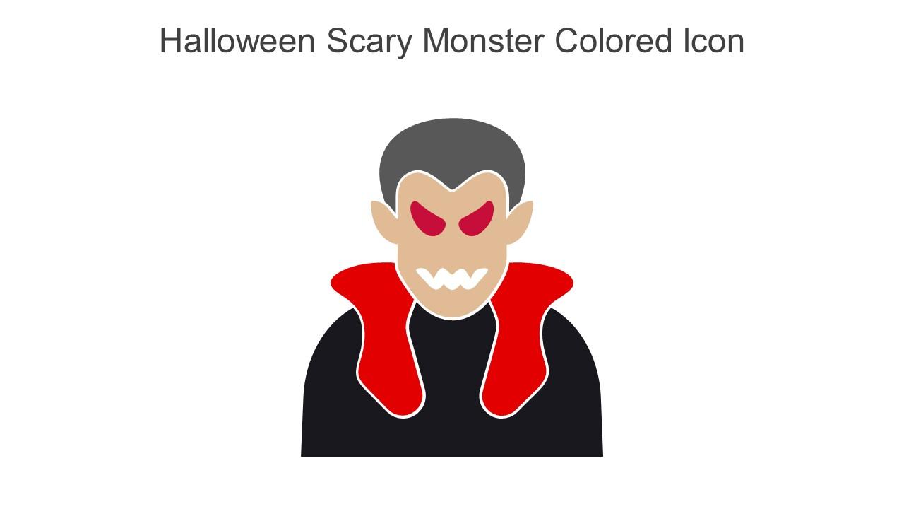 Halloween Scary Monster Colored Icon In Powerpoint Pptx Png And Editable Eps Format