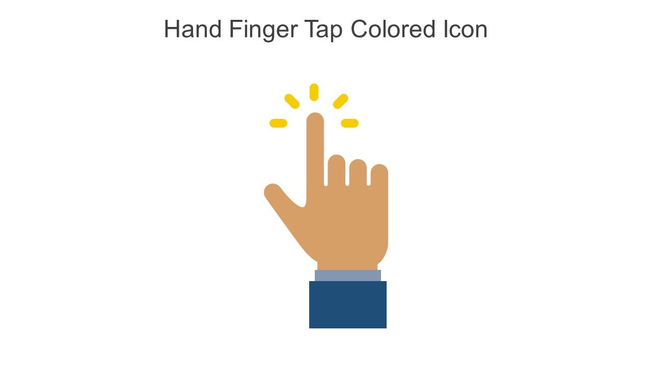 Hand Finger Tap Colored Icon In Powerpoint Pptx Png And Editable Eps Format Slide01