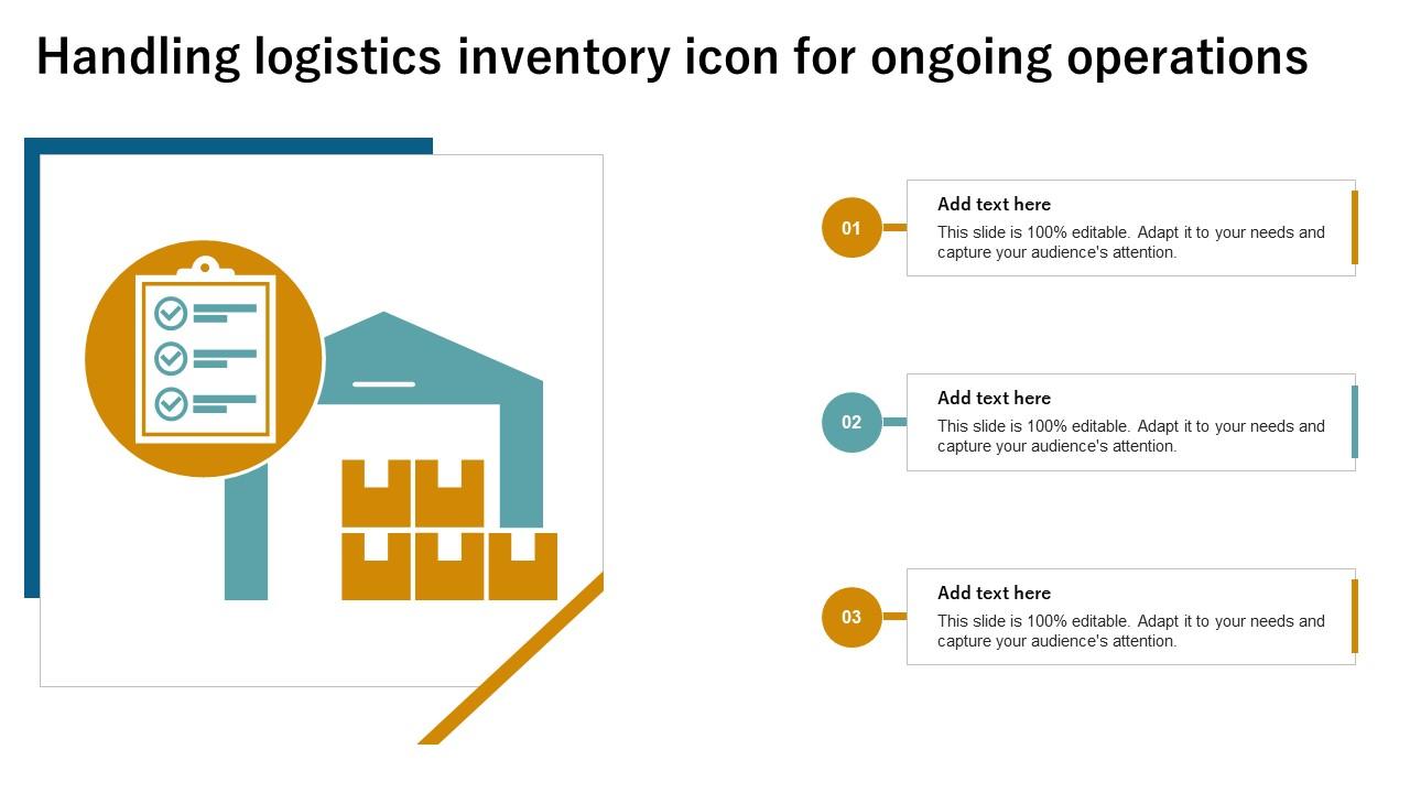 Handling Logistics Inventory Icon For Ongoing Operations