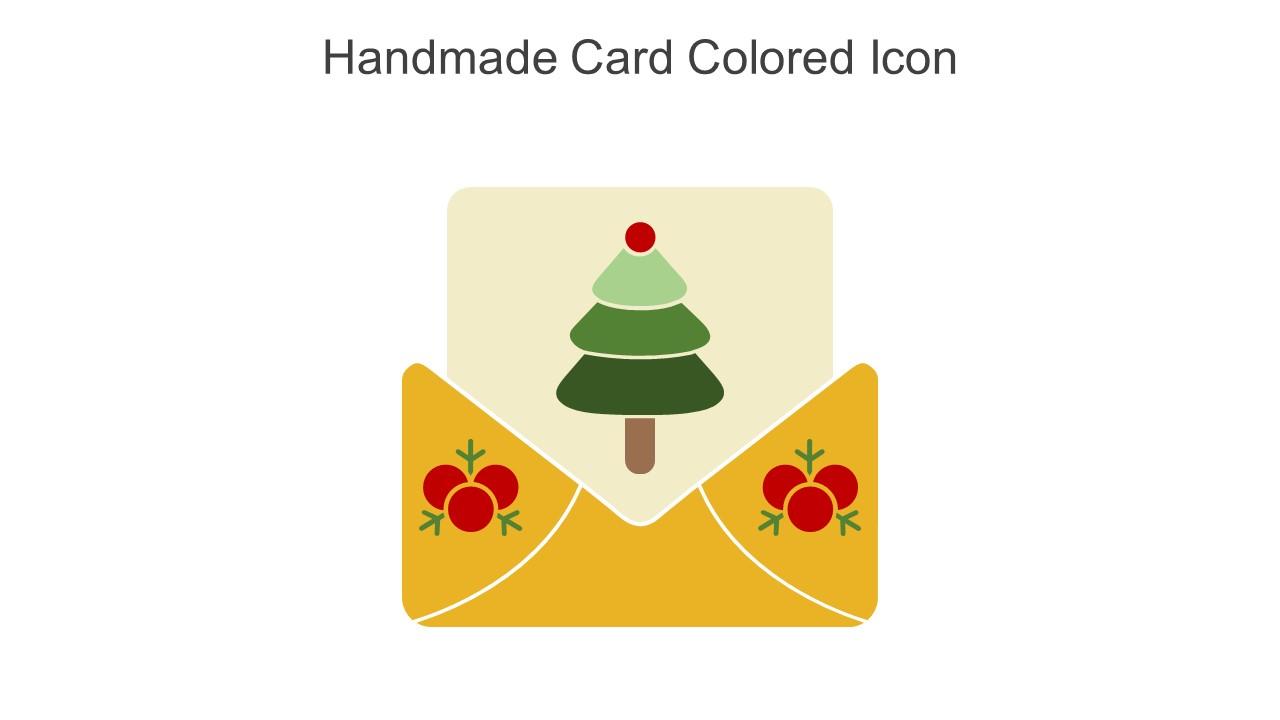 Handmade Card Colored Icon In Powerpoint Pptx Png And Editable Eps Format
