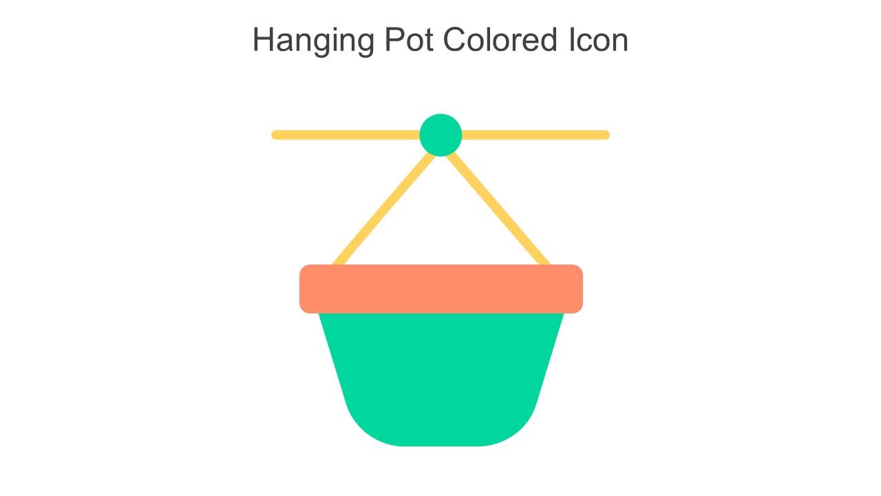Hanging Pot Colored Icon In Powerpoint Pptx Png And Editable Eps Format