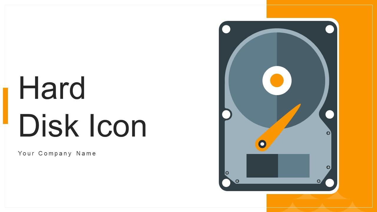 Hard Disk Icon Powerpoint Ppt Template Bundles Slide01