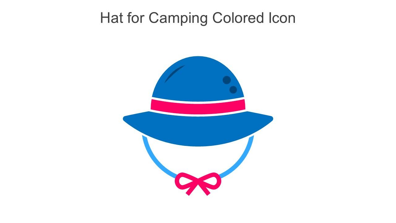 Hat For Camping Colored Icon In Powerpoint Pptx Png And Editable Eps Format