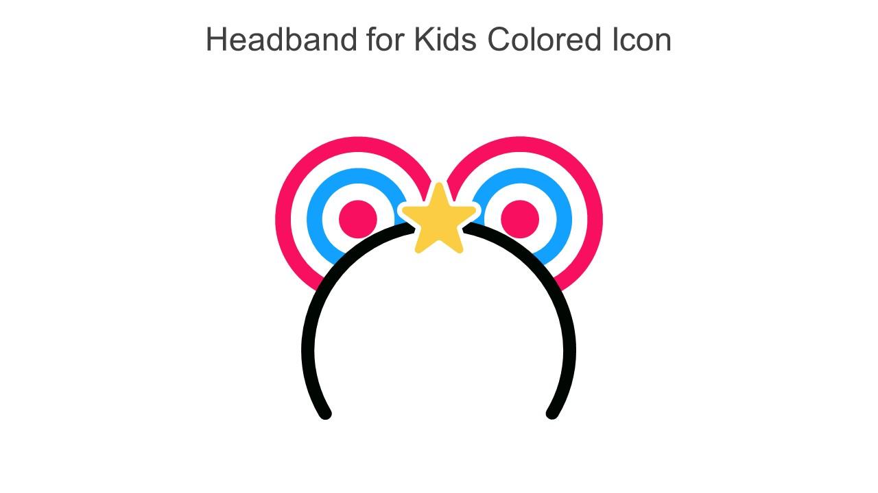 Headband For Kids Colored Icon In Powerpoint Pptx Png And Editable Eps Format Slide01