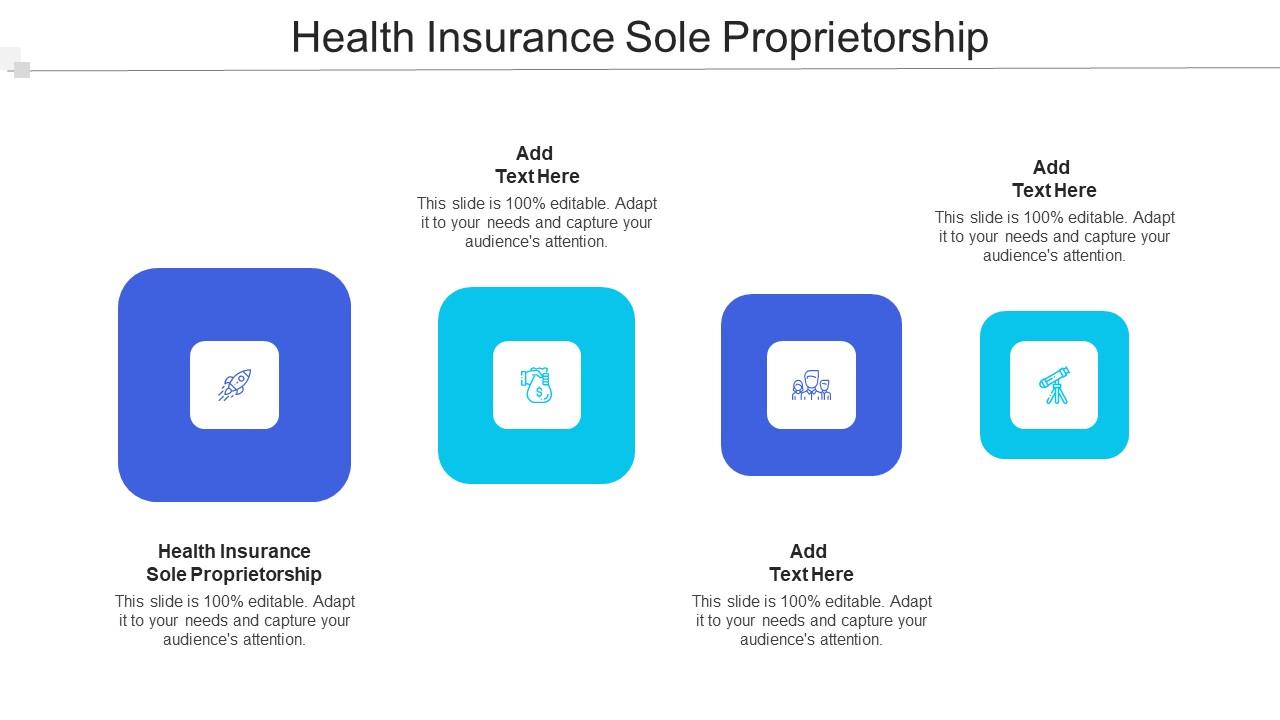 Health Insurance Sole Proprietorship Ppt Powerpoint Presentation Icon Vector Cpb Slide01