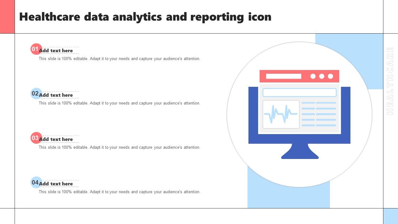 Healthcare Data Analytics And Reporting Icon