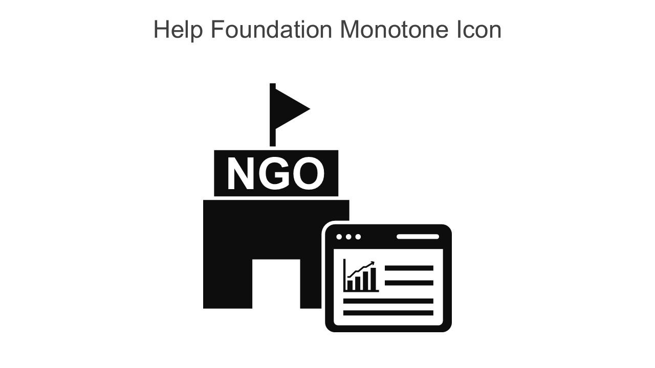 Help Foundation Monotone Icon In Powerpoint Pptx Png And Editable Eps Format