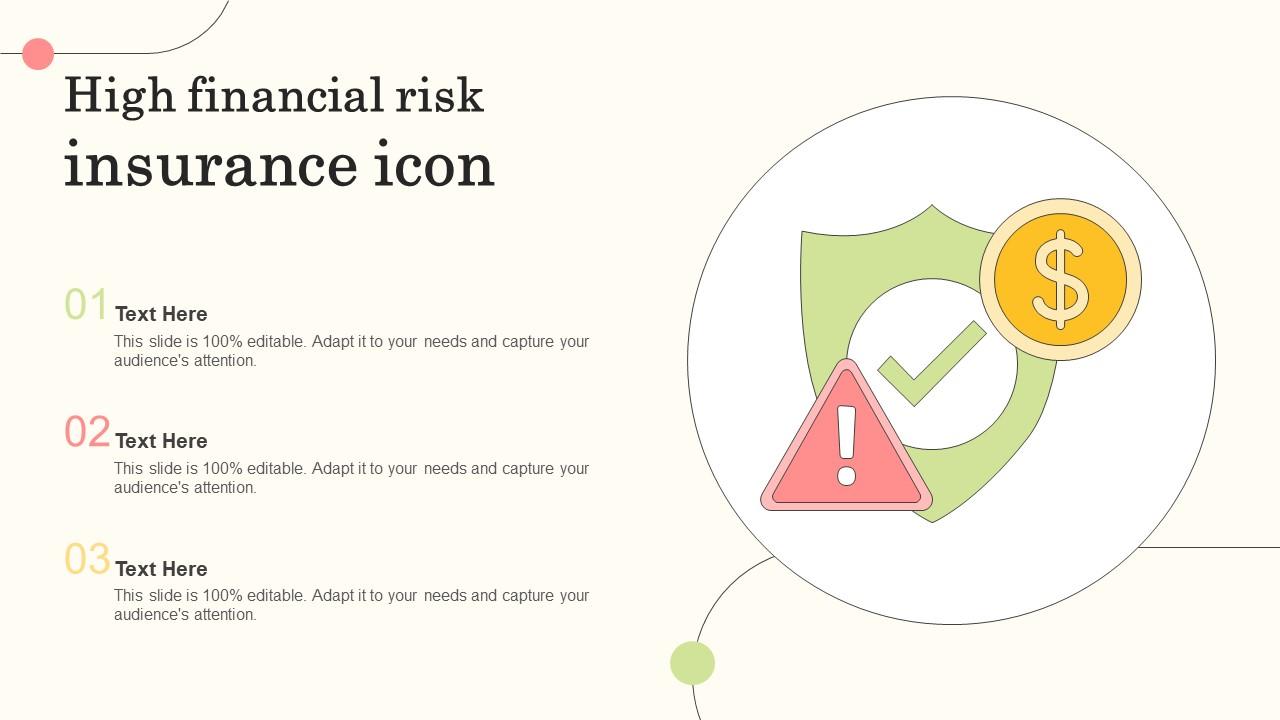 High Financial Risk Insurance Icon Slide01