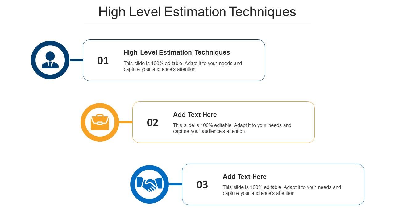 High Level Estimation Techniques Ppt Powerpoint Presentation Icon Microsoft Cpb Slide01