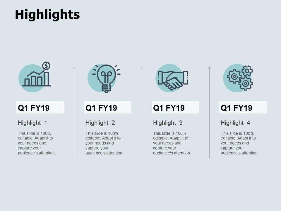 Highlights gears ppt powerpoint presentation icon styles Slide01