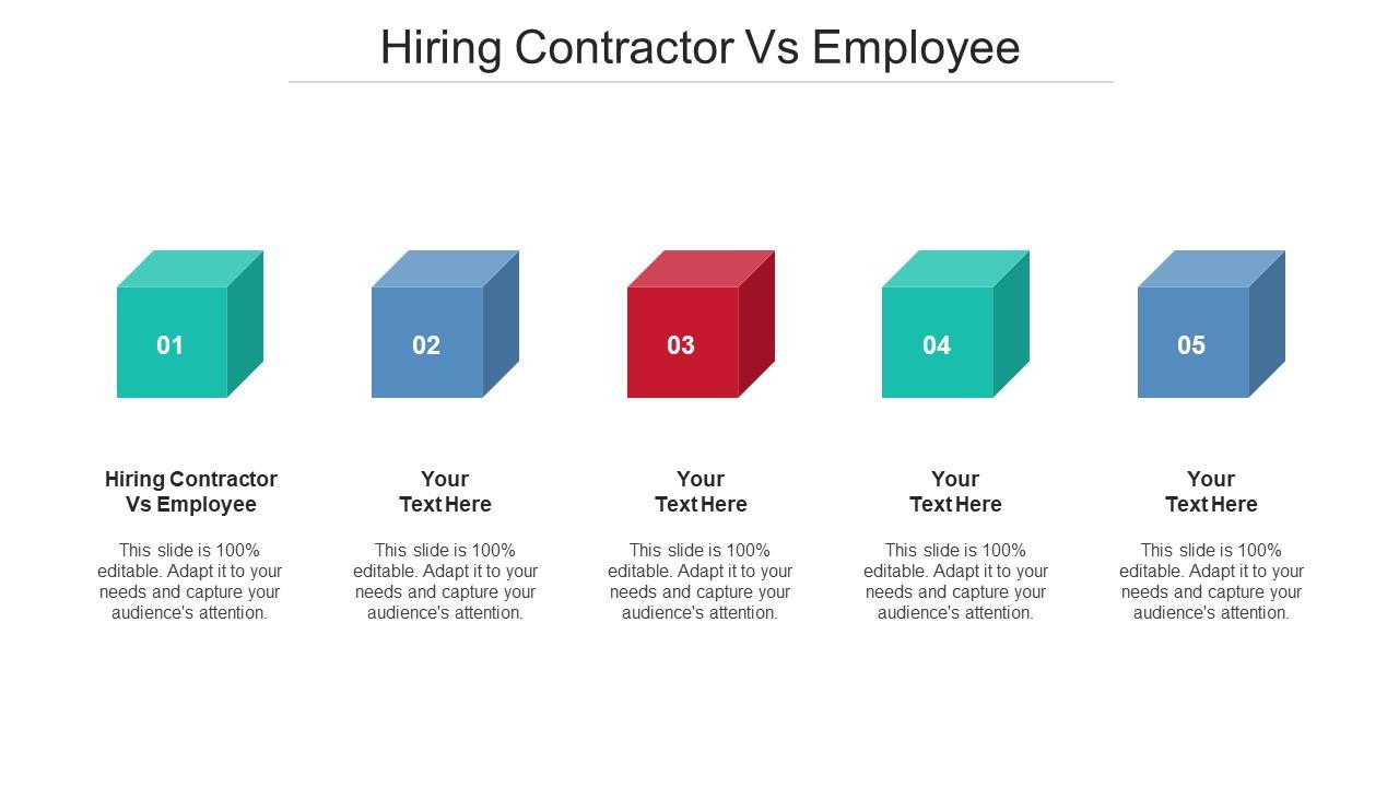 Hiring Contractor Vs Employee Ppt Powerpoint Presentation Icon Example Cpb Slide01