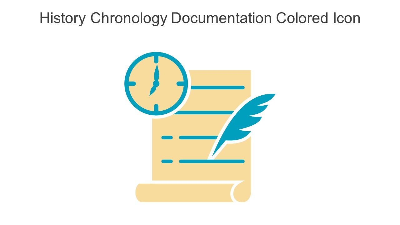 History Chronology Documentation Colored Icon In Powerpoint Pptx Png And Editable Eps Format
