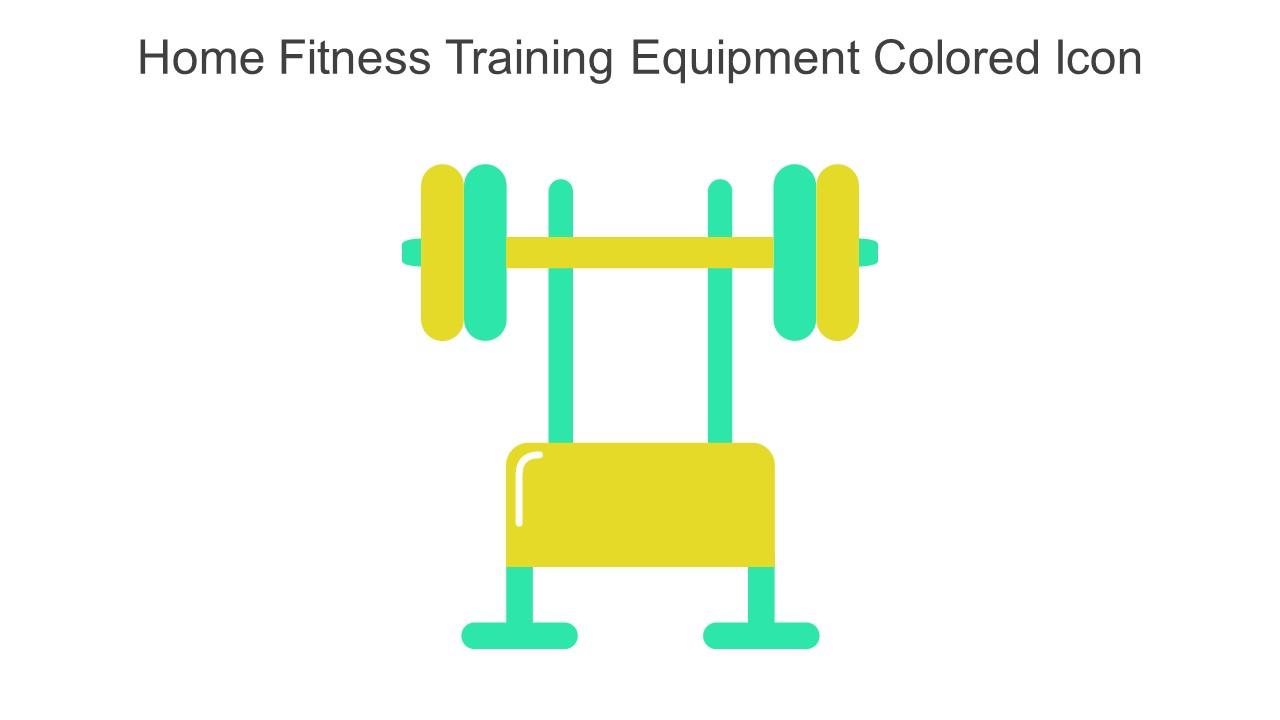 Home Fitness Training Equipment Colored Icon In Powerpoint Pptx Png And Editable Eps Format