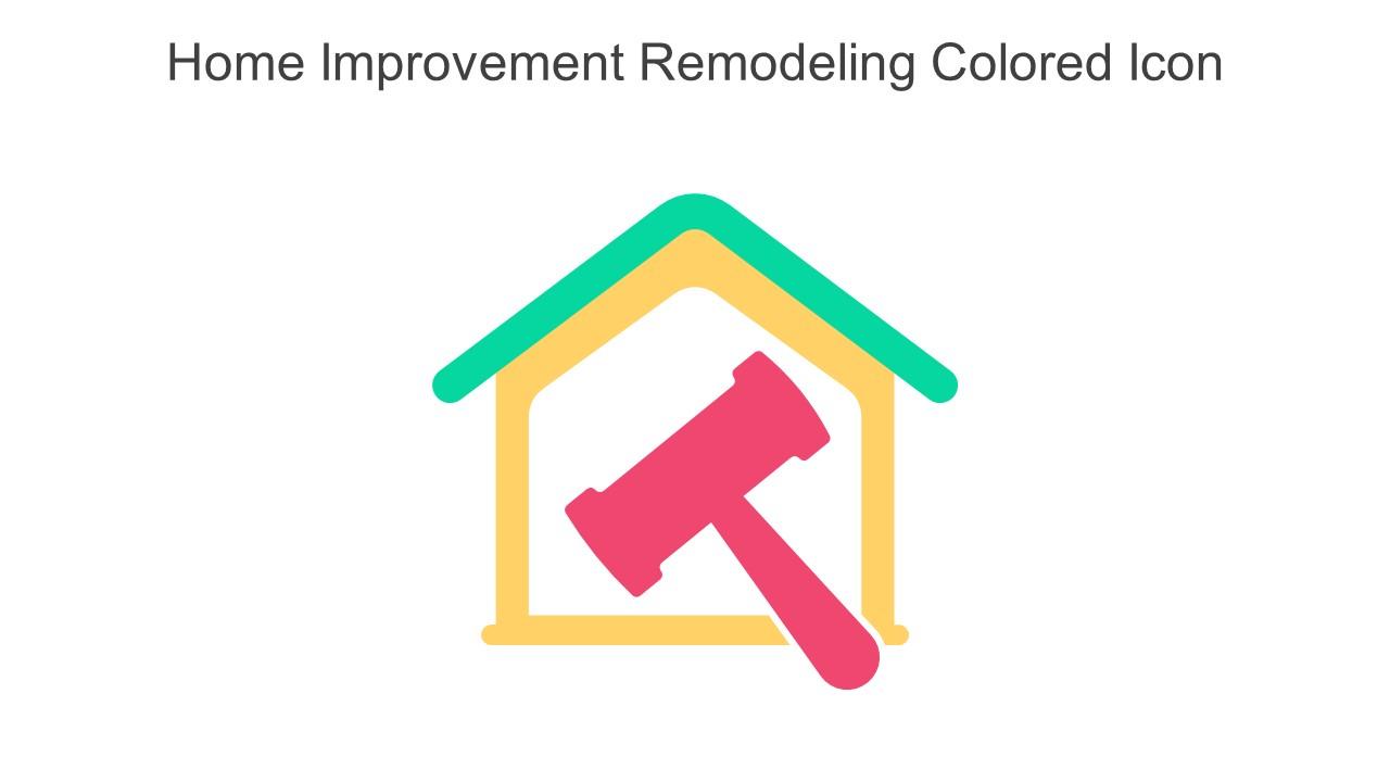 Home Improvement Remodeling Colored Icon In Powerpoint Pptx Png And Editable Eps Format