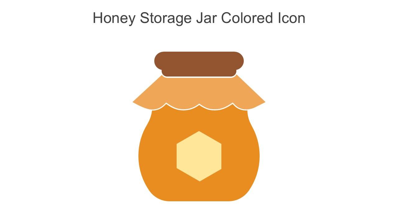 Honey Storage Jar Colored Icon In Powerpoint Pptx Png And Editable Eps Format