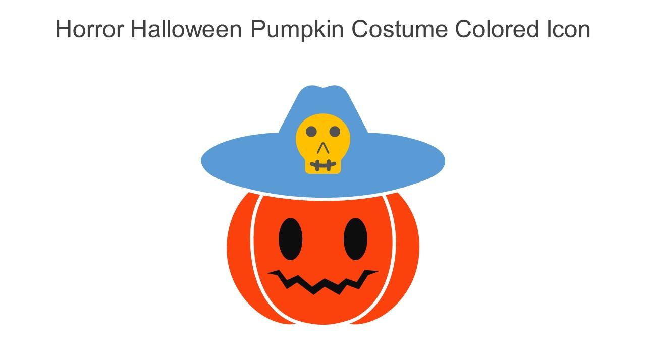 Horror Halloween Pumpkin Costume Colored Icon In Powerpoint Pptx Png And Editable Eps Format