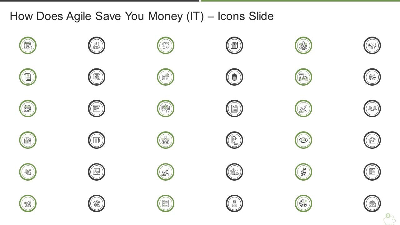 How does agile save you money it icons slide Slide01