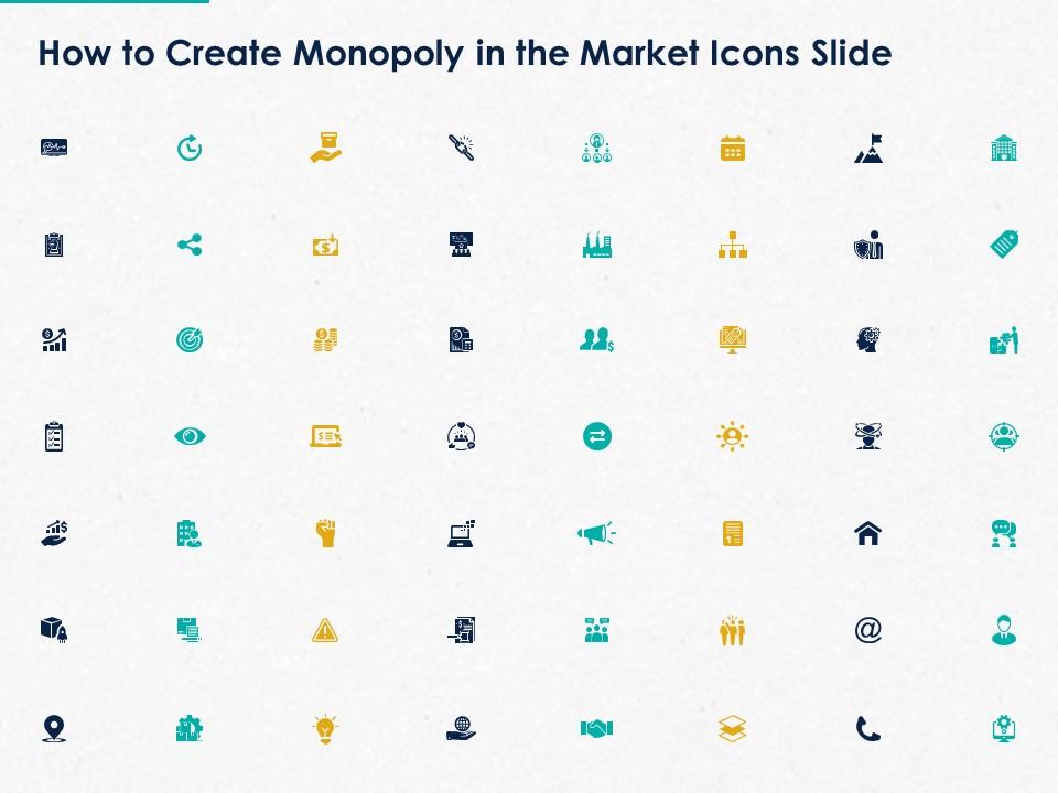 How to create monopoly in the market icons slide ppt powerpoint presentation slides display Slide01