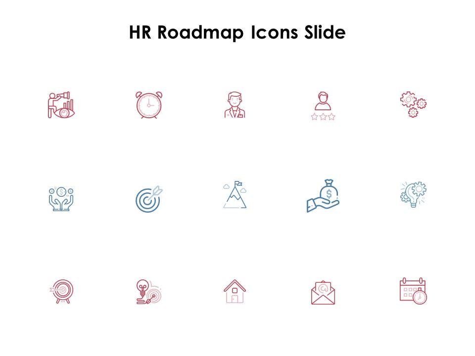 Hr roadmap icons slide ppt powerpoint presentation model format Slide01