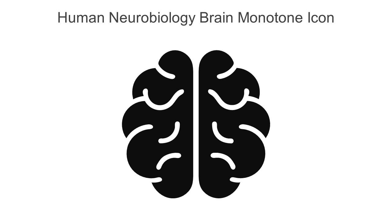 Human Neurobiology Brain Monotone Icon In Powerpoint Pptx Png And Editable Eps Format