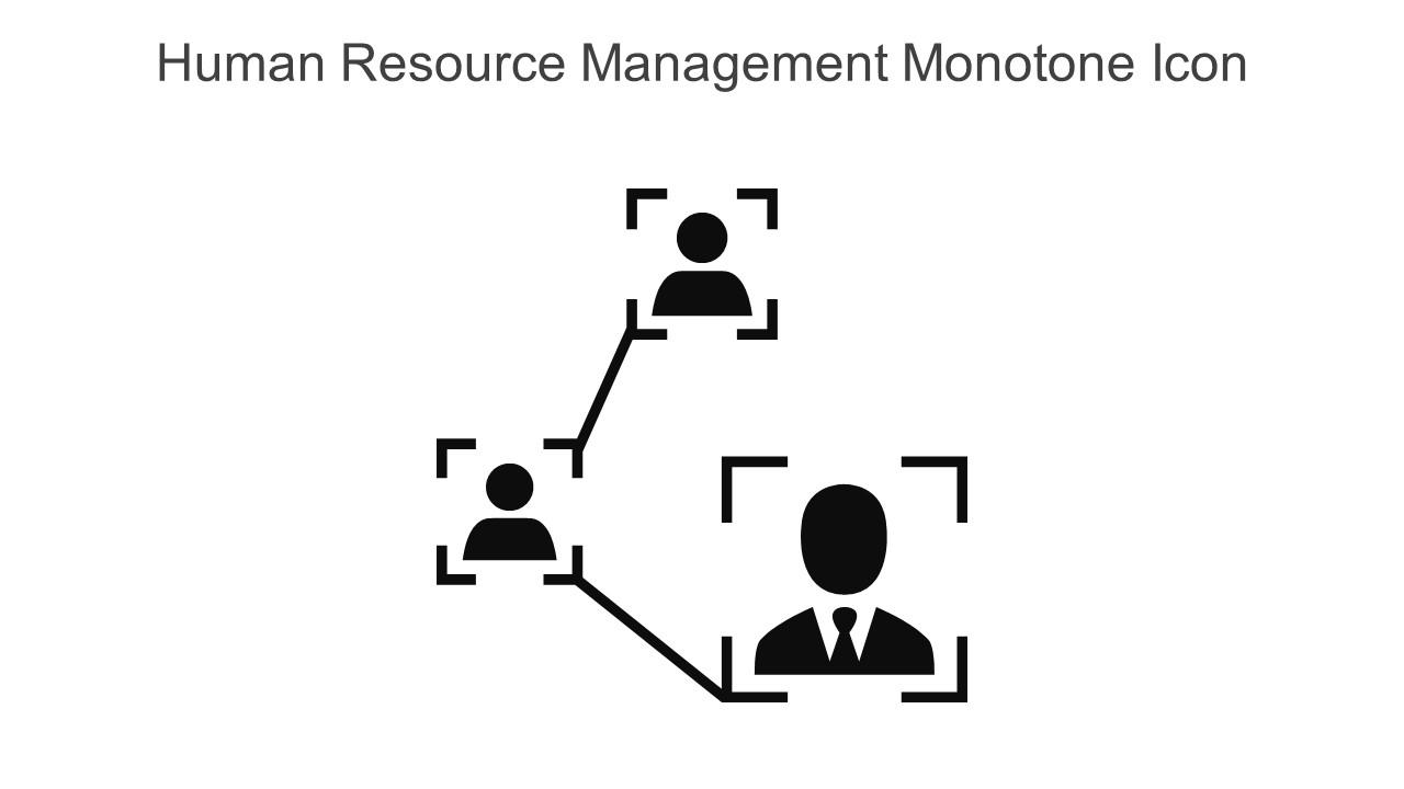 Human Resource Management Monotone Icon In Powerpoint Pptx Png And Editable Eps Format Slide01