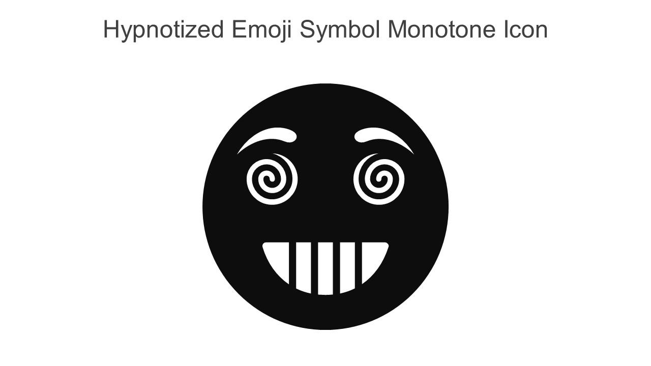 Hypnotized Emoji Symbol Monotone Icon In Powerpoint Pptx Png And Editable Eps Format