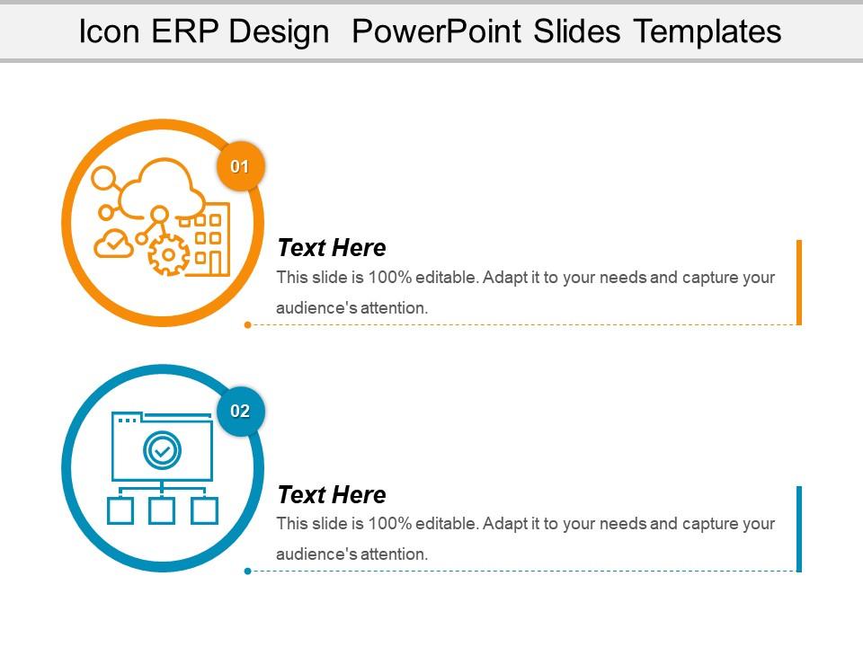Icon erp design powerpoint slides templates Slide01