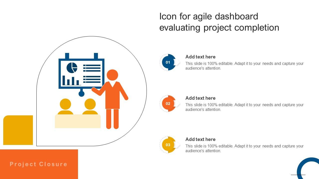 Icon For Agile Dashboard Evaluating Project Completion