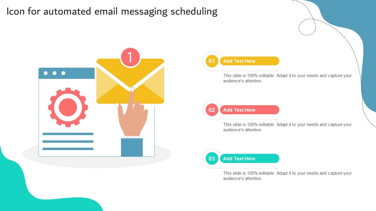 Icon For Automated Email Messaging Scheduling