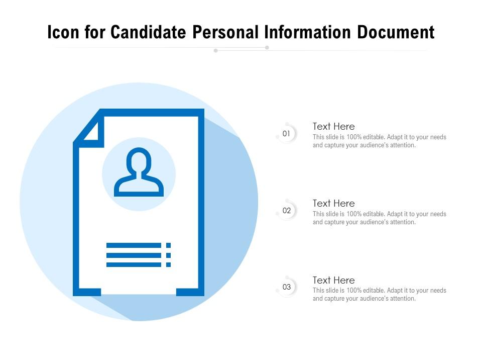Icon for candidate personal information document Slide01