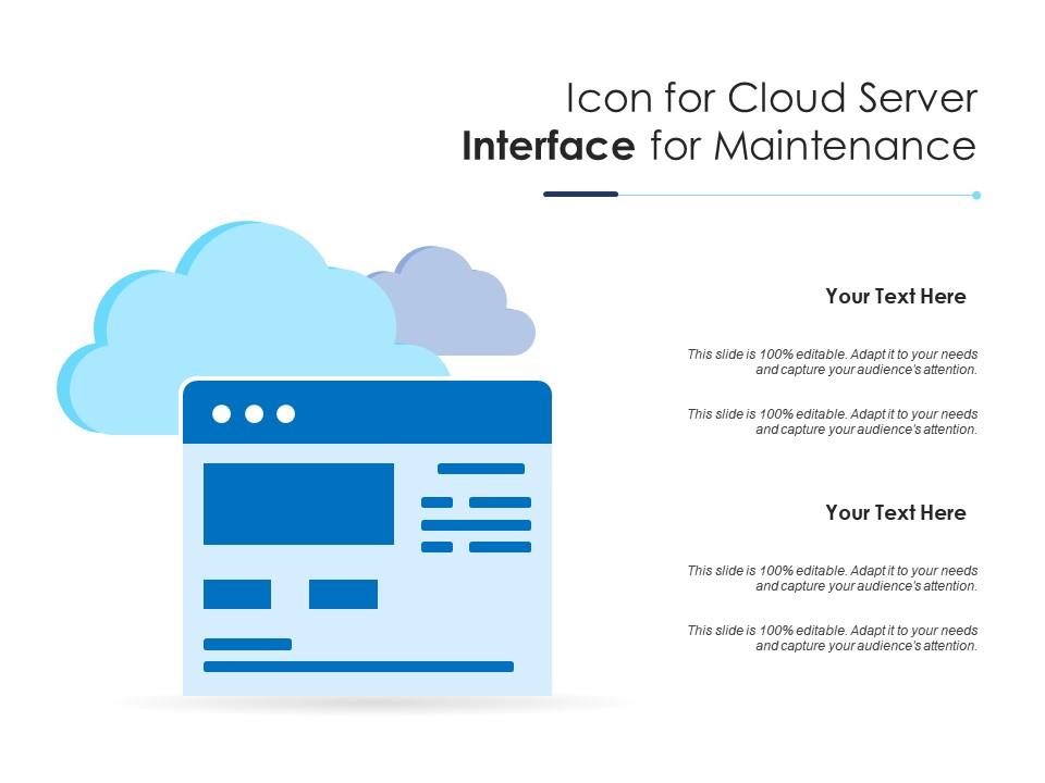 Icon for cloud server interface for maintenance Slide01