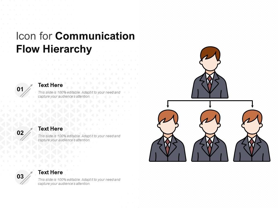 Icon for communication flow hierarchy Slide01