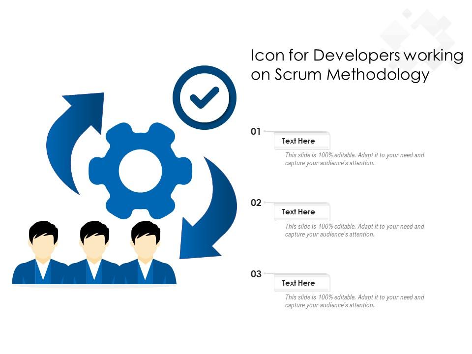 Icon for developers working on scrum methodology Slide01