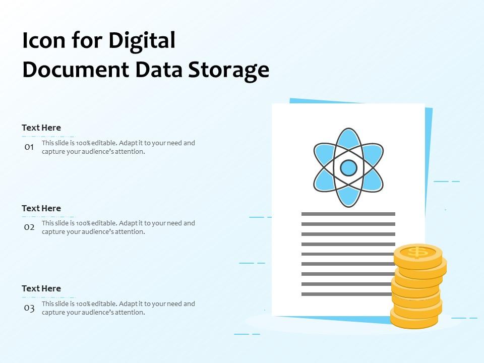 Icon for digital document data storage Slide01