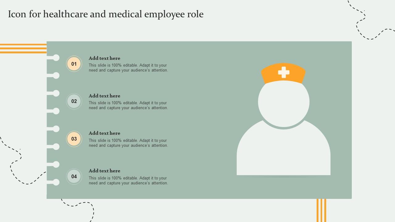 Icon For Healthcare And Medical Employee Role Slide01